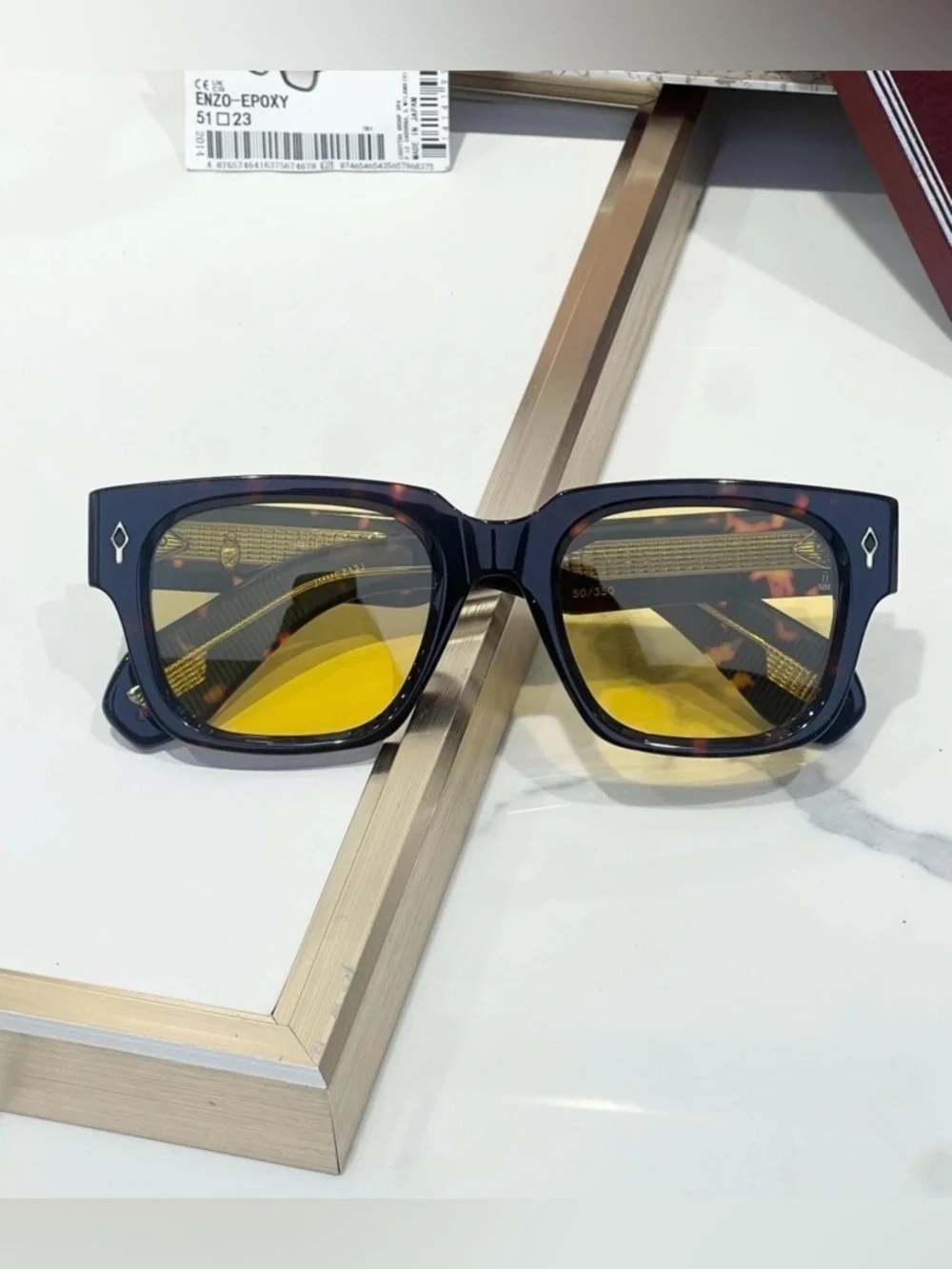 Jacques Marie Mage Square Sunglasses - Model: Enzo Epoxy - Size:51□23-146